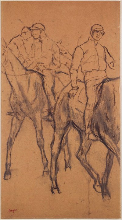 Jinetes a caballo de Edgar Degas