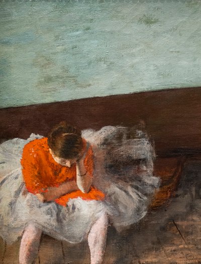 La Lección de danza (Sala de Repetición) (detalle). Alrededor de 1879. de Edgar Degas