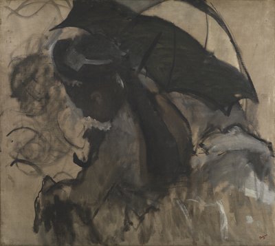 Dama con parasol, 1870-72 de Edgar Degas
