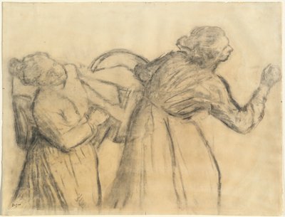 Lavandera llevando lino de Edgar Degas