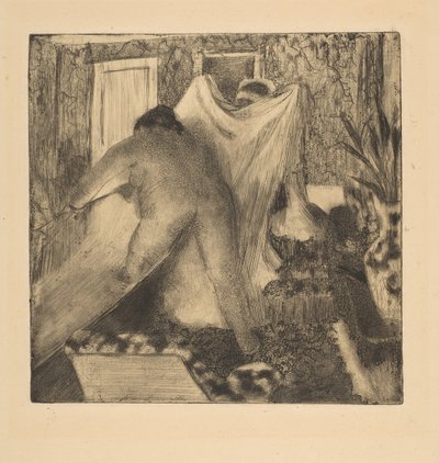 Saliendo del baño de Edgar Degas