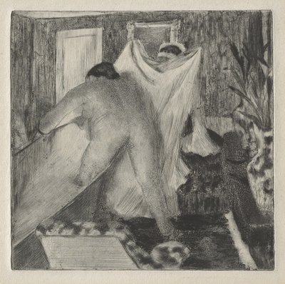 Saliendo del baño, c.1878-80 de Edgar Degas