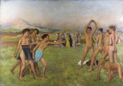 Pequeñas espartanas provocando a los chicos de Edgar Degas