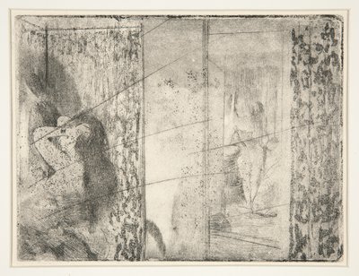 Camerinos de actrices, c.1875 de Edgar Degas