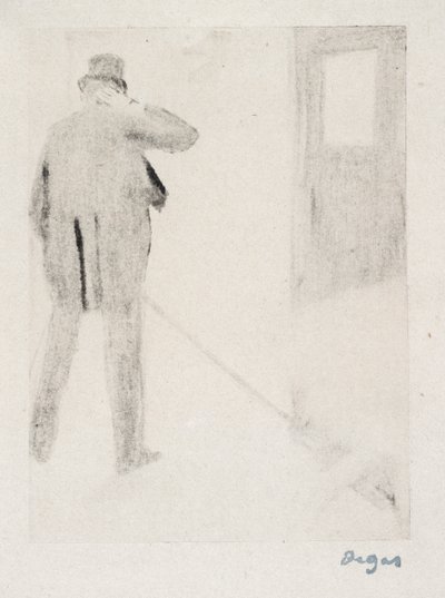 Ludovic Halévy en los Bastidores, c.1880-83 de Edgar Degas