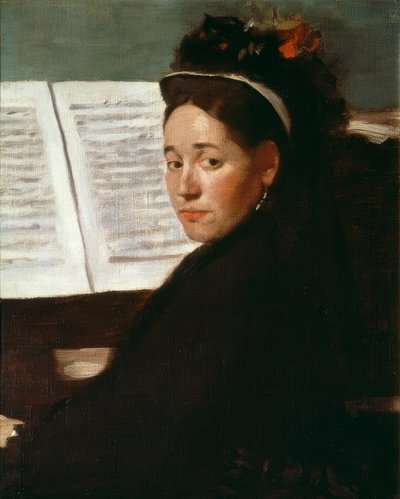 Mademoiselle Dihau al piano de Edgar Degas