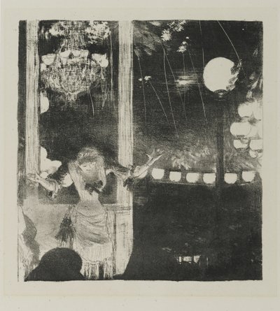 Mlle Becat en el Café des Ambassadeurs, 1877-78 de Edgar Degas