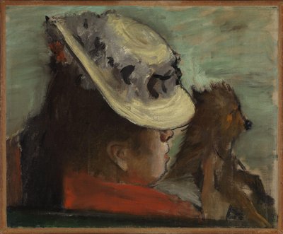 Bokmål noruego:  Dame med hund Señora con perro de Edgar Degas
