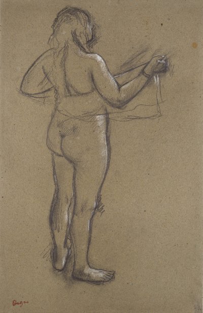 Mujer Desnuda Secándose de Edgar Degas