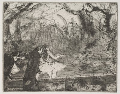 En el escenario III de Edgar Degas