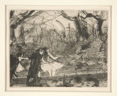En el escenario III, 1877 de Edgar Degas