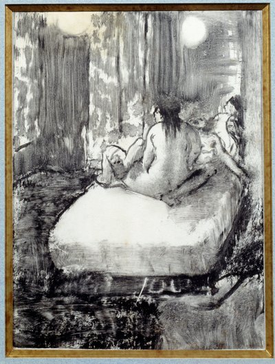 En la cama de Edgar Degas