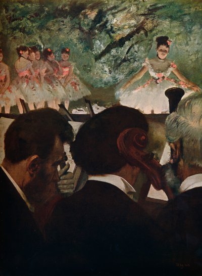 Músicos de orquesta, c1872 de Edgar Degas