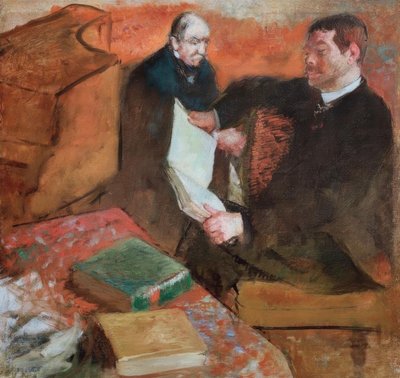 Pagans y el padre de Degas de Edgar Degas