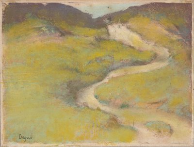 camino en un campo de Edgar Degas