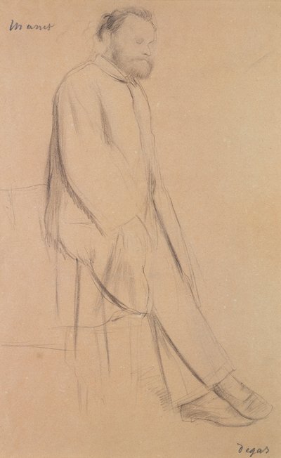 Retrato de Edouard Manet de Edgar Degas