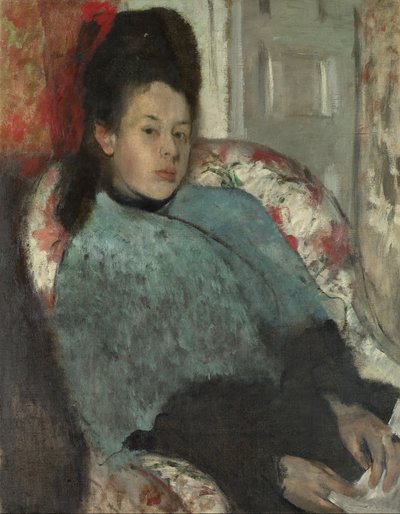 Retrato de Elena Carafa, c.1875 (óleo sobre lienzo) de Edgar Degas