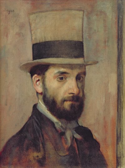 Retrato de Léon Bonnat (1833-1922) c.1863 de Edgar Degas