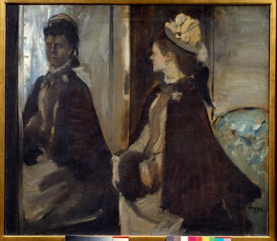 Retrato de Madame Jeantaud (1851-1929) en el espejo de Edgar Degas