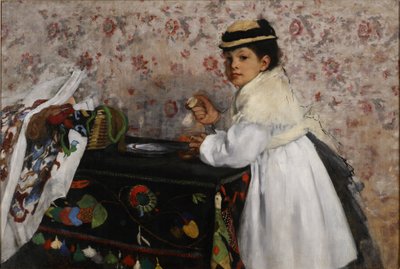 Retrato de Mlle. Hortense Valpinçon de Edgar Degas