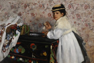 Retrato de Mlle. Hortense Valpinçon, c.1871 de Edgar Degas