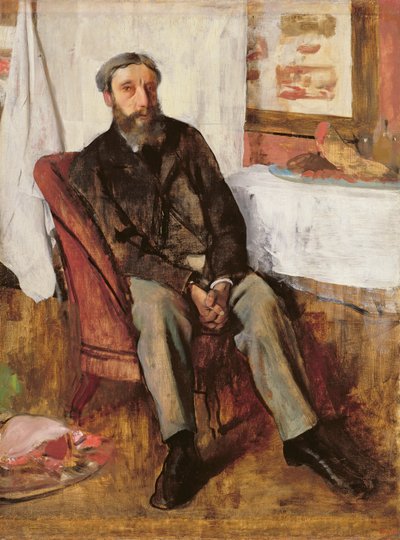Retrato de un hombre, c.1866 de Edgar Degas