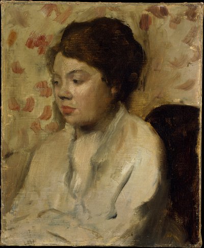 Retrato de una joven de Edgar Degas