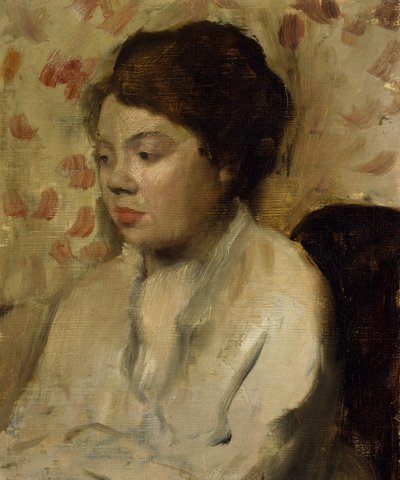 Retrato de una joven, ca. 1885 de Edgar Degas