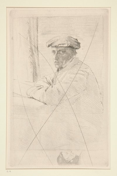 Retrato del grabador Joseph Tourny de Edgar Degas