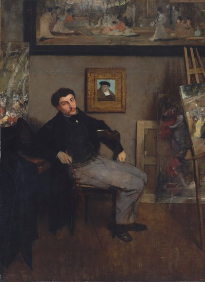 Retrato del pintor Tissot de Edgar Degas