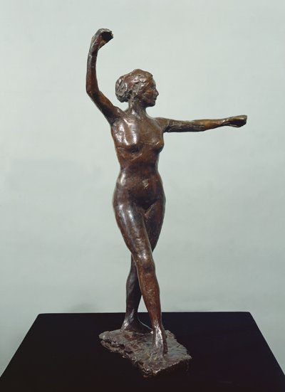 Preparación para la danza, pie derecho al frente de Edgar Degas