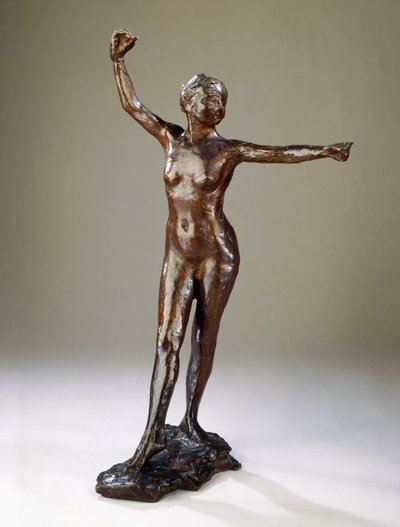 Preparación para la danza, el pie derecho hacia adelante de Edgar Degas