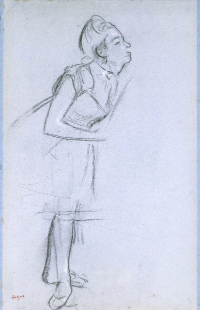 Perfil de una bailarina de Edgar Degas