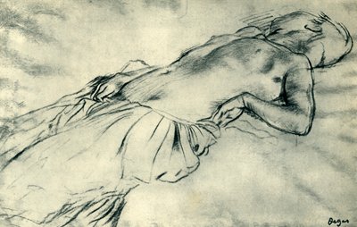 Desnudo femenino reclinado, finales del siglo XIX, 1943 de Edgar Degas