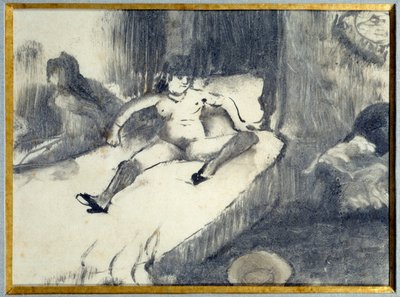 Descanso en la cama de Edgar Degas