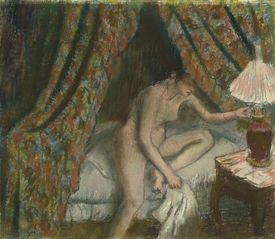 Retirándose, c.1883 de Edgar Degas
