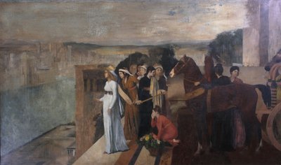 Semiramis construyendo Babilonia, 1861 de Edgar Degas