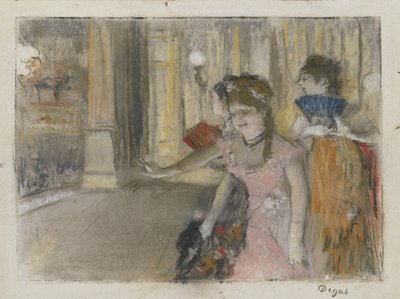 Cantantes en el Escenario, 1877-79 de Edgar Degas