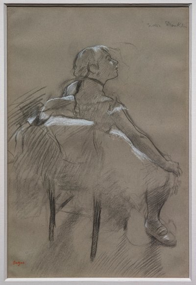 Bailarina sentada (Nelly Frankly) de Edgar Degas