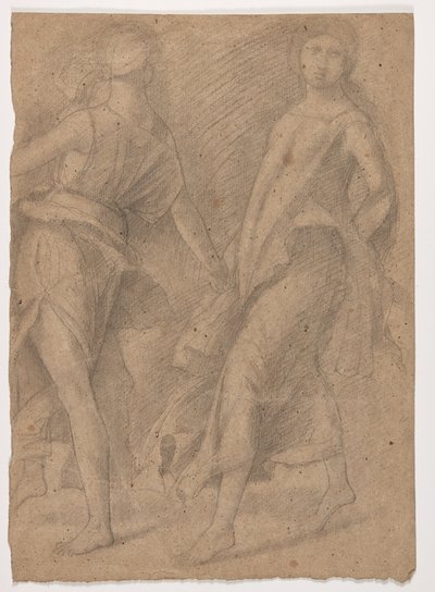 Estudio después de Andrea Mantegna, "Parnaso", c.1854-56 de Edgar Degas