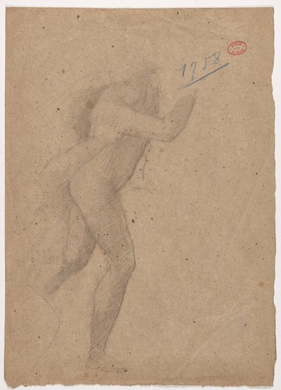 Estudio después de un grabado de Marcantonio Raimondi después de Rafael, 