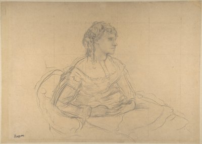 Estudio para «Madame Théodore Gobillard» (Yves Morisot) de Edgar Degas
