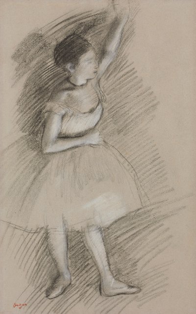 Estudio de una bailarina; Etude de Danseuse, 1873-1874 de Edgar Degas