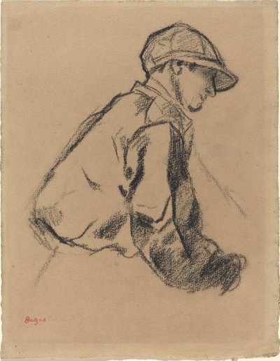 Estudio de un jockey de Edgar Degas