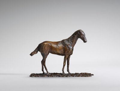 Estudio de un Mustang, cera original de 1860s, fundido en 1921 de Edgar Degas