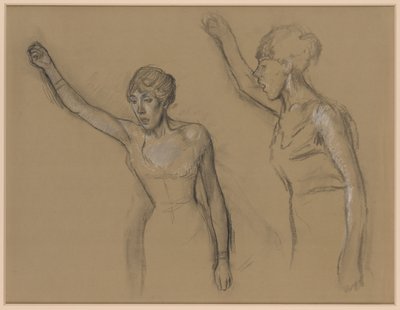 Estudio de un cantante de Edgar Degas
