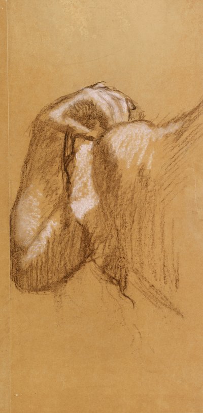 estudio de un brazo de Edgar Degas