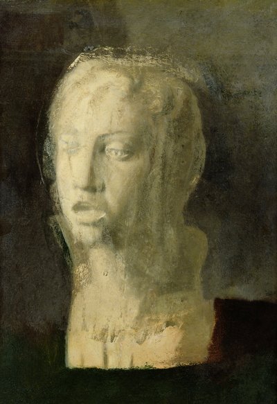 Estudio de la cabeza de un joven cantante, después de Della Robbia, c.1856-58 de Edgar Degas