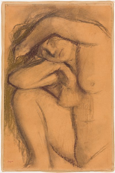 Estudio de desnudo de Edgar Degas