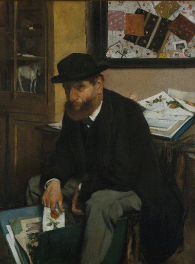 El coleccionista de estampas, 1866 de Edgar Degas